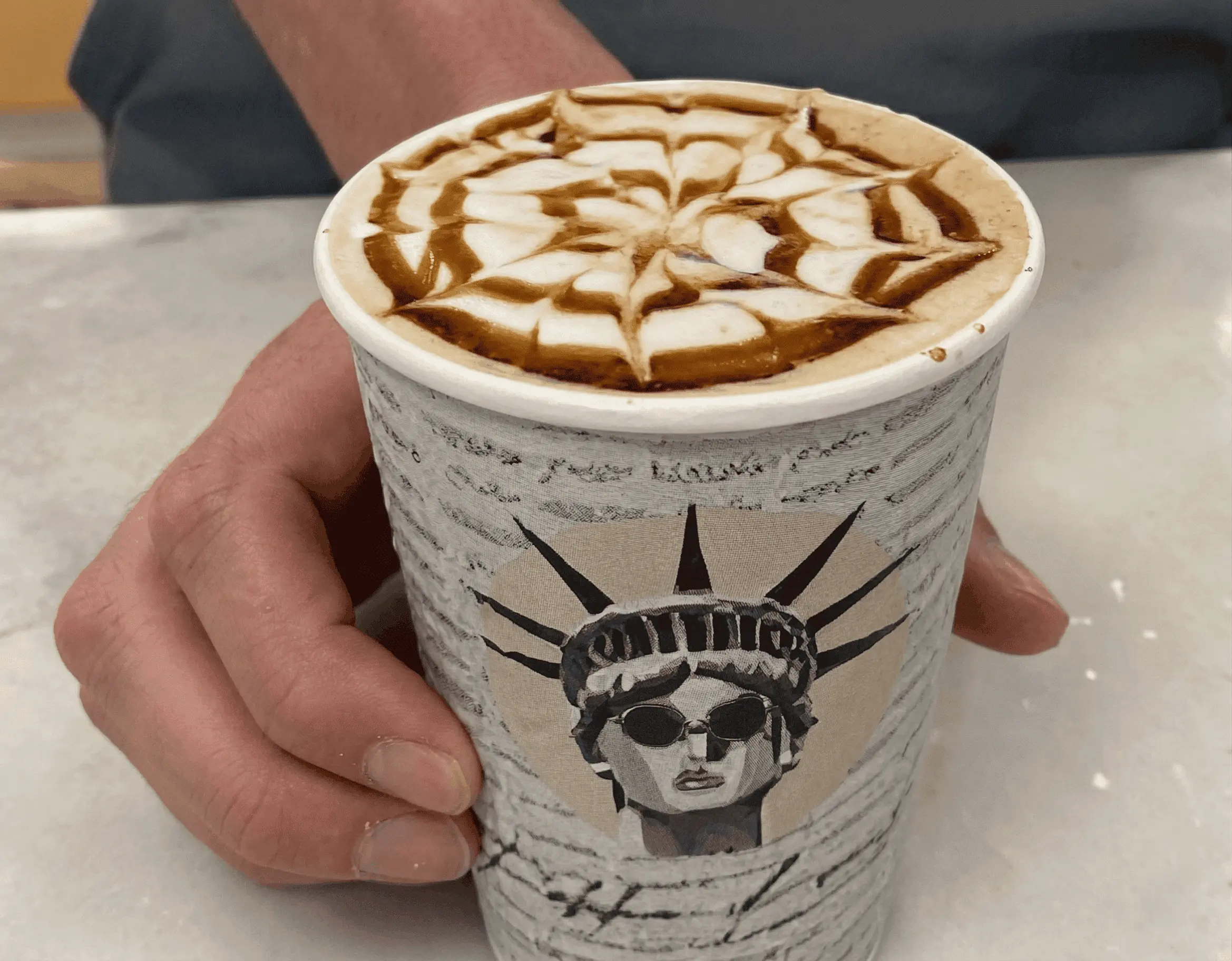 A steaming cup of Pokka coffee, capturing the warmth and aroma of our fresh roast